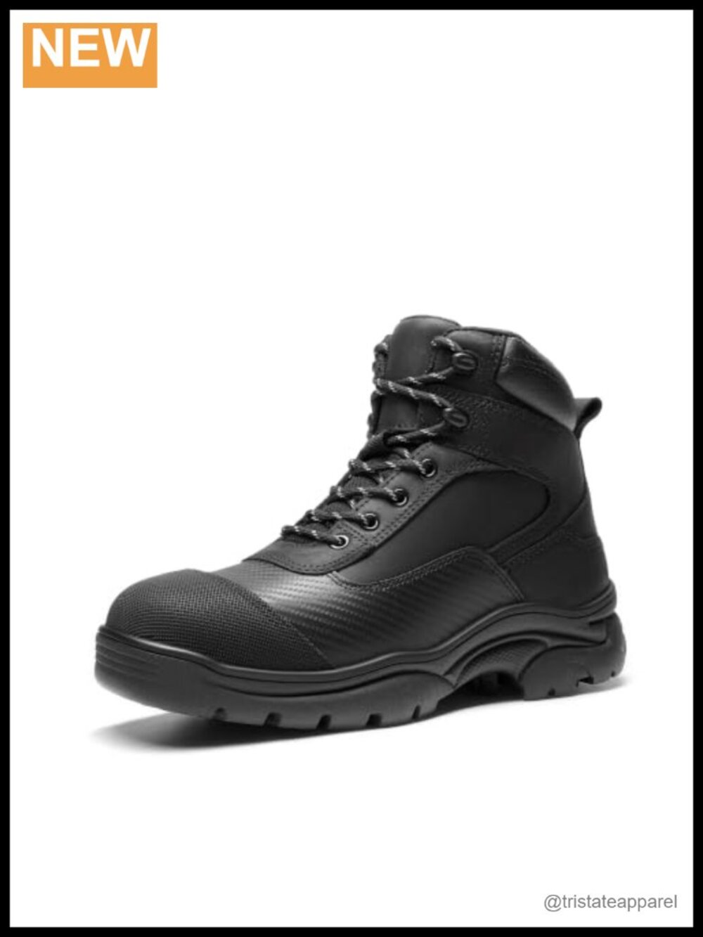 Waterproof Steel Toe Work Boots Full-Grain Leather Men's Construction